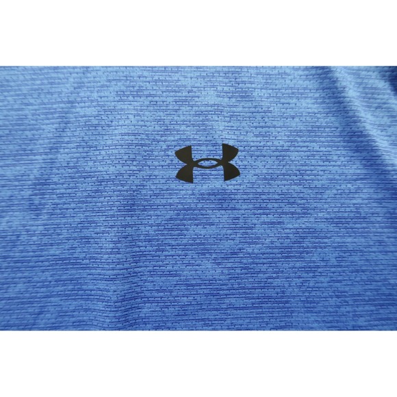 Under Armour Men Loose Fit Blue T Shirt Men's Size 2XL‎ Workout Exercise - Picture 3 of 8
